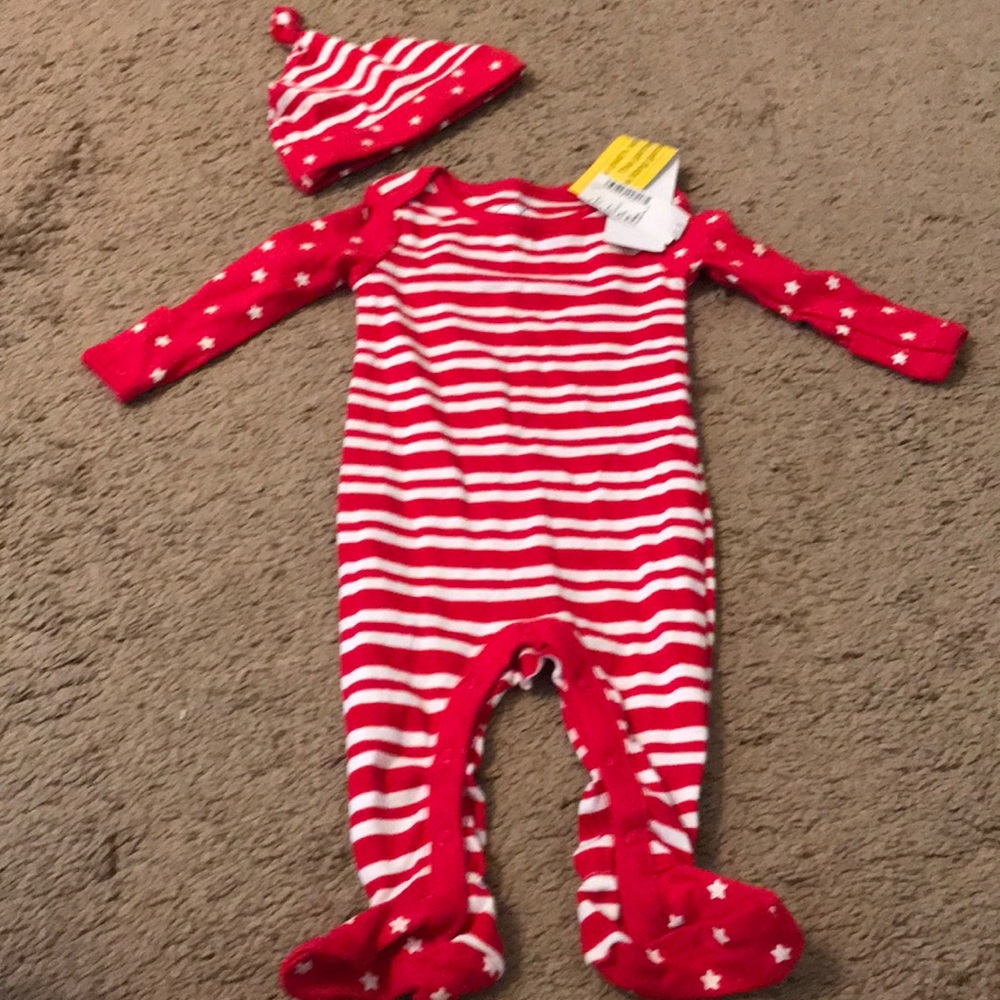 Children’s place Red and white onesie for girls